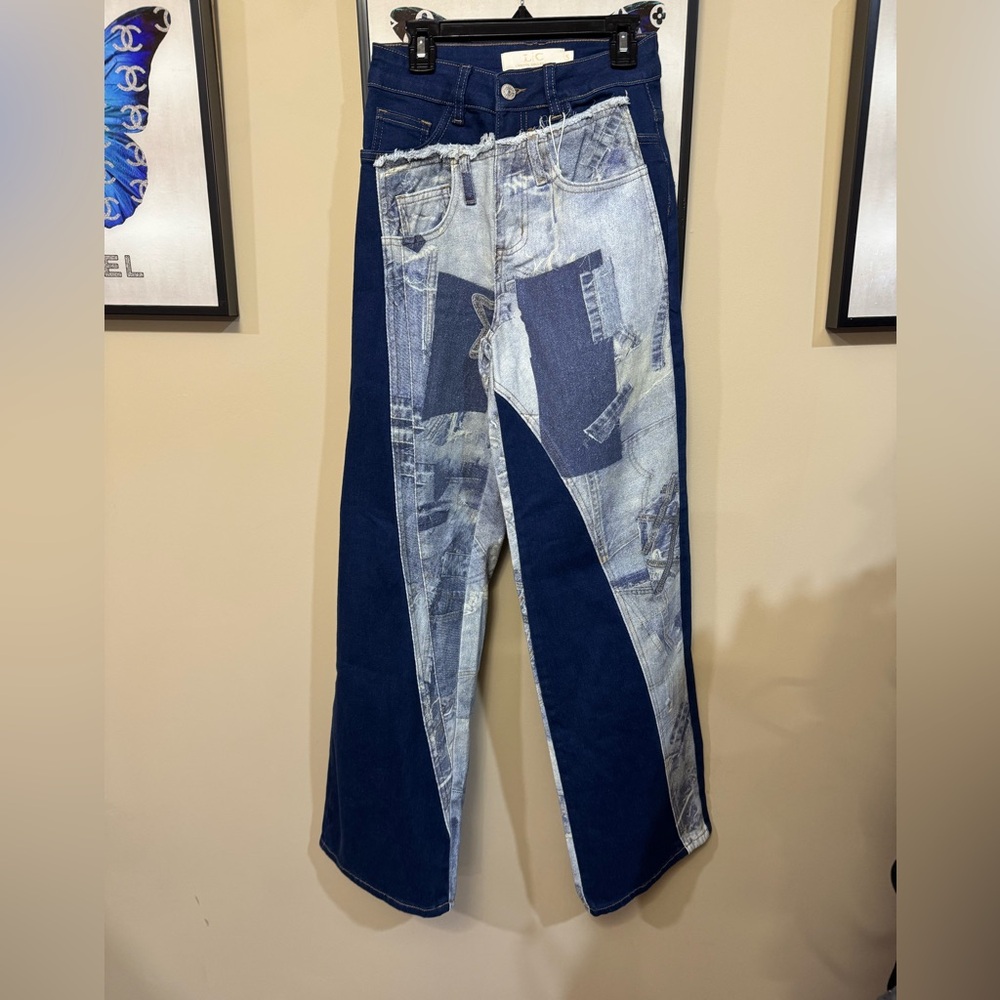 Stylish Two-Tone Women Jeans